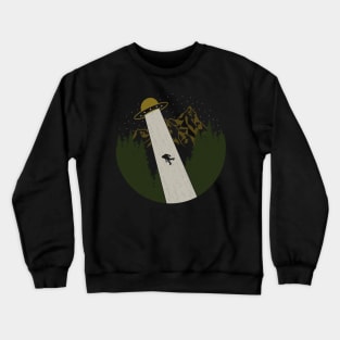 Bigfoot UFO Abduction Crewneck Sweatshirt